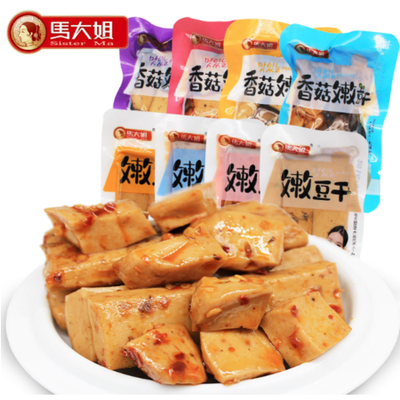 馬大姐嫩豆干 多種口味，休閑零食新選擇